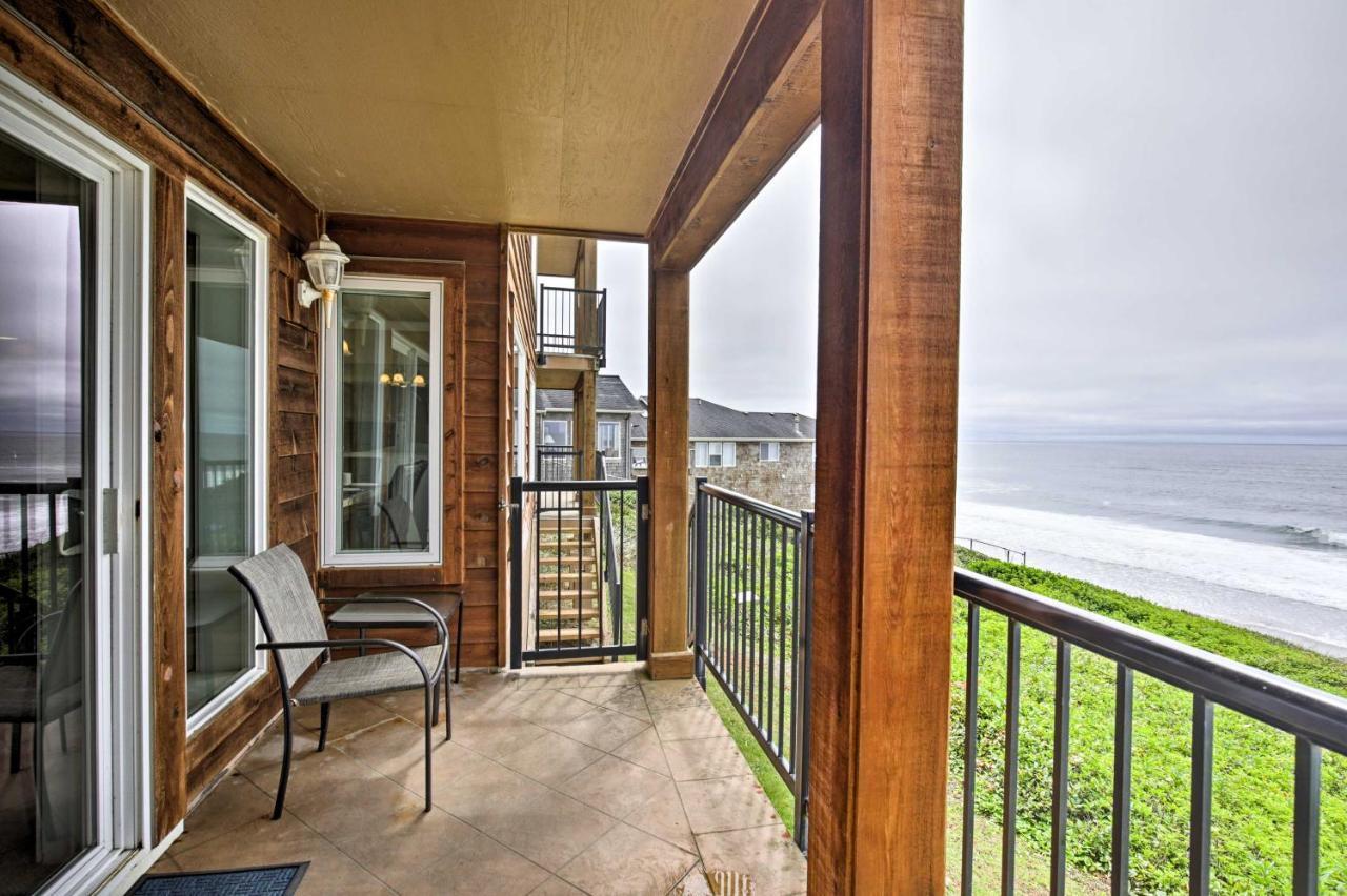 Beachfront Condo With Patio And Views - Walk To Shore! Lincoln City Zewnętrze zdjęcie