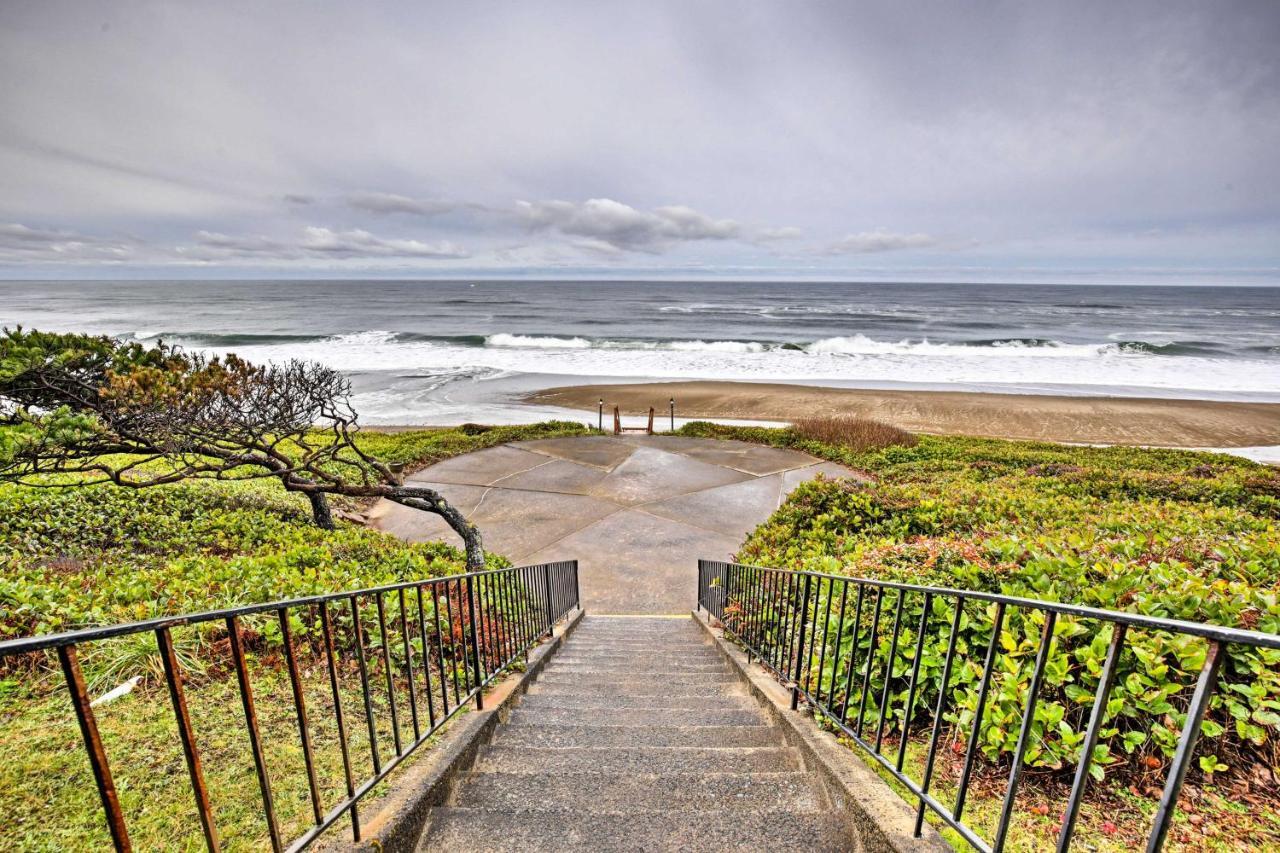 Beachfront Condo With Patio And Views - Walk To Shore! Lincoln City Zewnętrze zdjęcie
